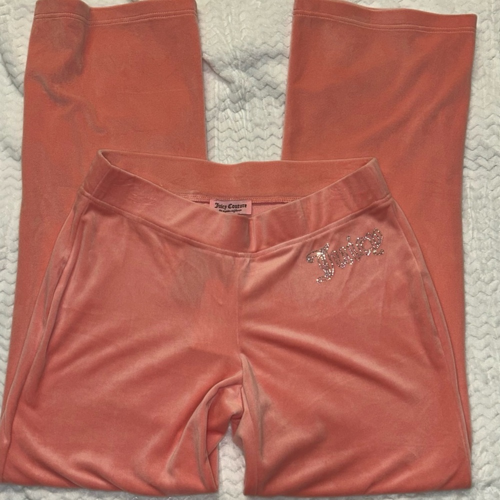 Juicy Couture Strawberry Ice Velour Track Pants with Bling Juicy NWT - Picture 5 of 6